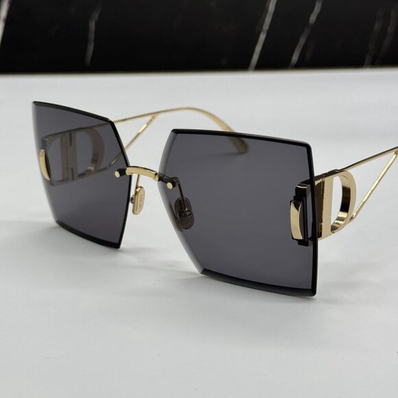 NEW 30MONTAIGNE S7U B0A0 DIOR GOLD GREY WOMEN DIOR SUNGLASSES - Picture 7 of 15